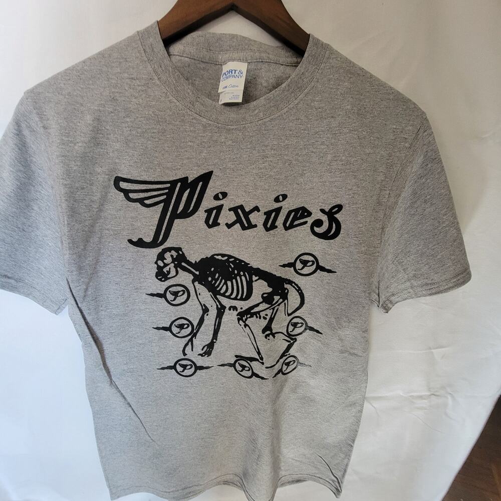 the Pixies  band t shirt  size small sport gray
